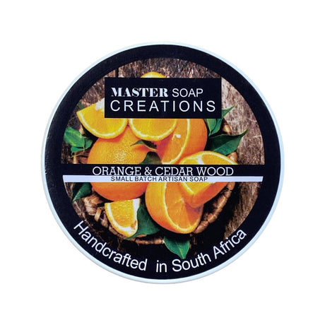 Master Soap Creations - Orange And Cedarwood - Shaving Soap