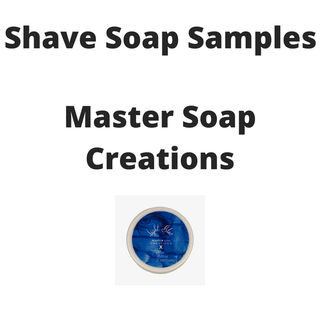 Master Soap Creations - Shave Soap Samples - 1/4oz