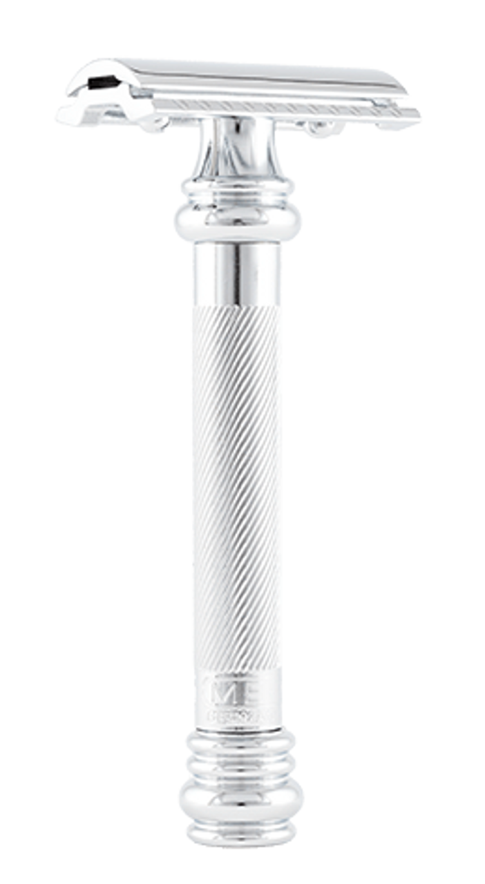 Merkur - 38C HD Classic Barber Pole Long Handle - Double Edge Safety Razor