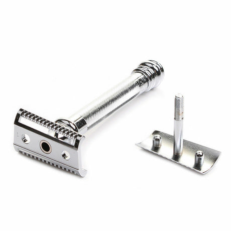 Merkur - 39C Polished Chrome Finish w/ Long Handle - Double Edge Safety Razor