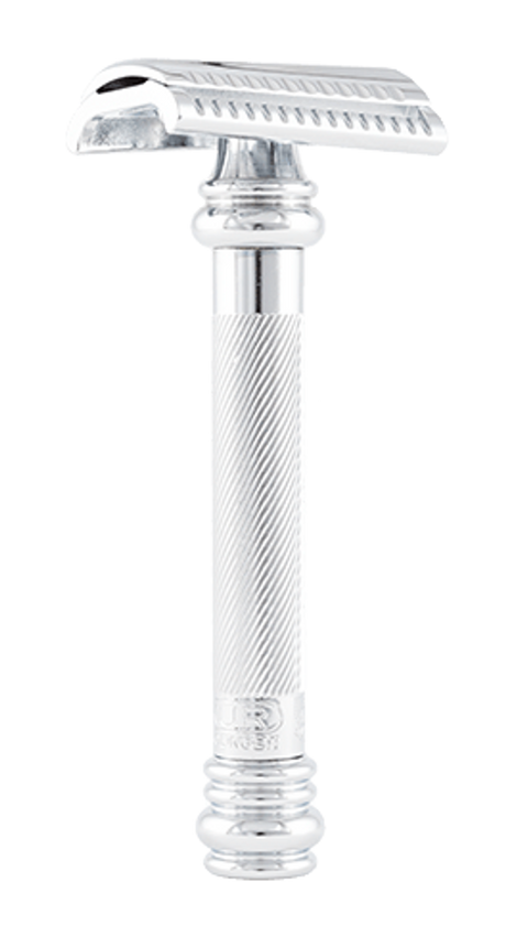 Merkur - 39C Polished Chrome Finish w/ Long Handle - Double Edge Safety Razor