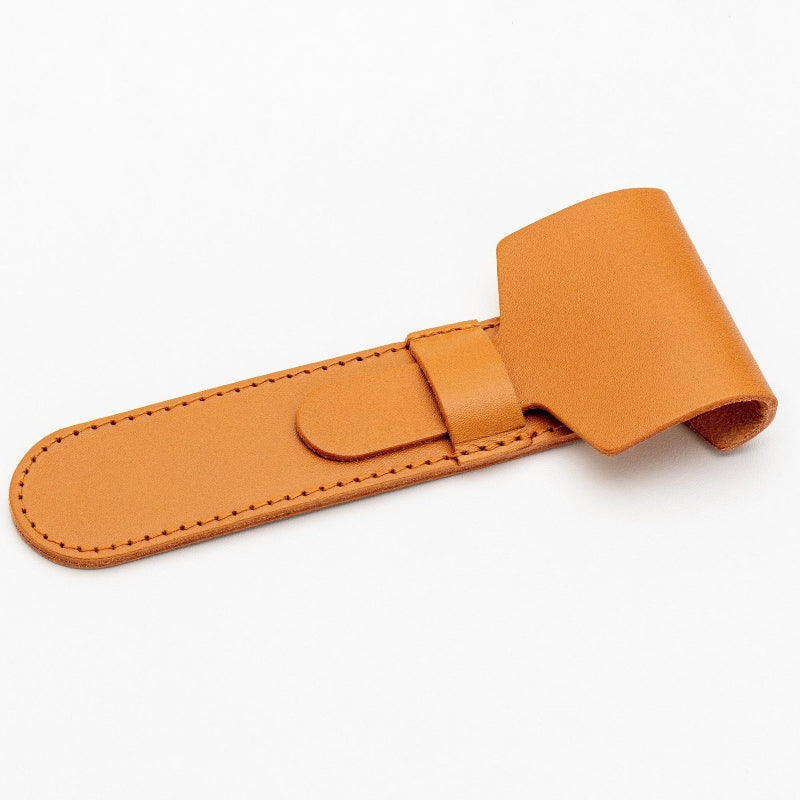 Merkur - Tan Leather Safety Razor travel Case