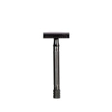 Merkur Black 23c Double Edge Safety Razor, Extra Long Handle, PVD Coated