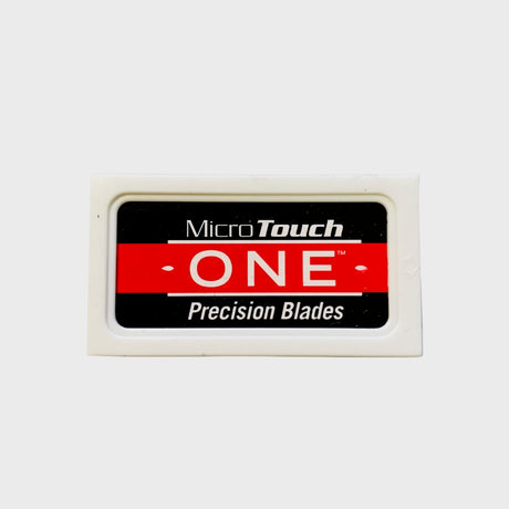 Micro Touch One - Precision Platinum Stainless Steel Double Edge Razor Blades - Pack of 5 Blades