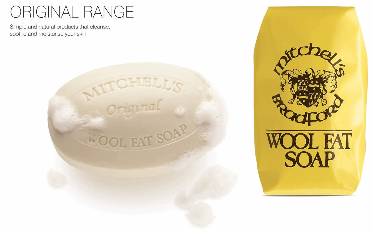 Mitchell's Original Wool Fat Soap - Hand Soap - Original Package - 75g
