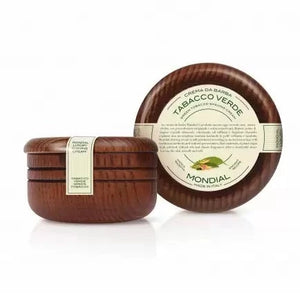 Mondial - Green Tobacco Shaving Cream Wooden Bowl 140ml