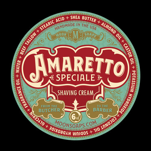 Moon Soaps - Shaving Soap - Amaretto Speciale