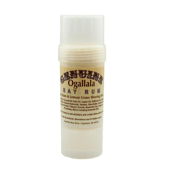 Ogallala - Shaving Soap Stick - Bay Rum and Lemon Grass