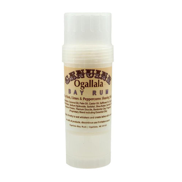 Ogallala - Shaving Soap Stick - Bay Rum, Limes and Peppercorn