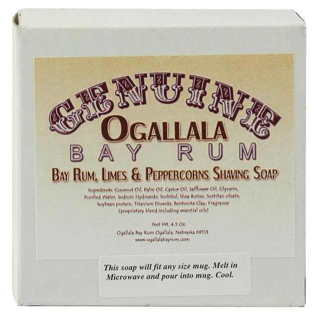 Ogallala - Shaving Soap - Bay Rum, Limes and Peppercorns