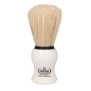 Omega - White Handle Boar Shaving Brush 24mm - 10066
