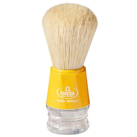 Omega - Boar Bristle Shaving Brush - 10018 Yellow