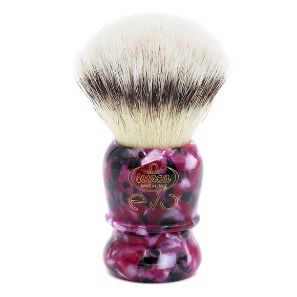 Omega - Evo 2.0 Synthetic Fiber Shaving Brush - Veteran Purple