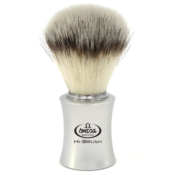 Omega - HI-BRUSH Synthetic Shaving Brush 0146820 - Grey Handle