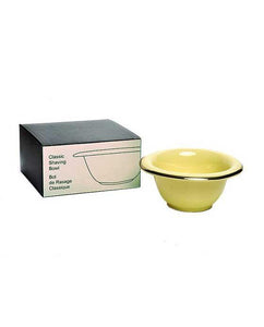 Shaving Bowl, Cream, Porcelain, With Silver Rim
