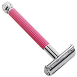 Parker - 29L Pink Women's Long Handle Butterfly Open Safety Razor