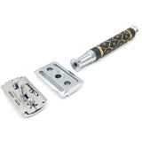 Parker - 65R Gray And Gold Super Heavyweight Safety Razor