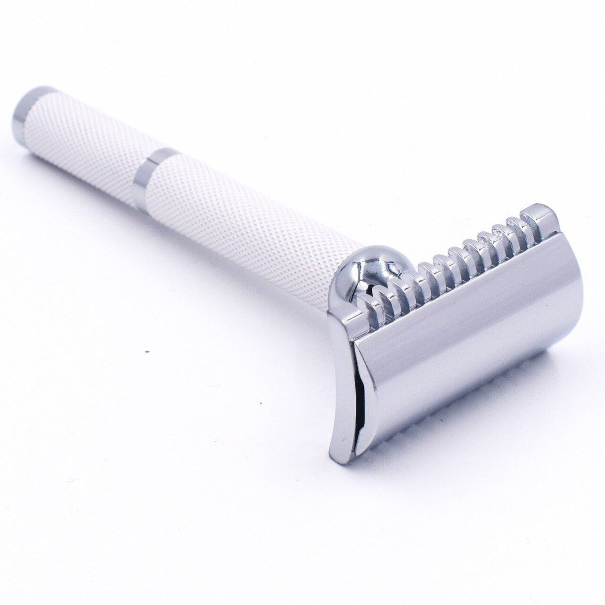 Parker - 70C White And Chrome Open Comb Safety Razor