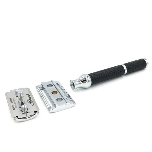 Parker - 71R Long Handle Black And Chrome Safety Razor