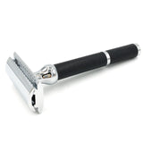 Parker - 71R Long Handle Black And Chrome Safety Razor