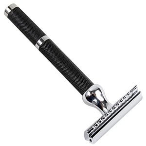 Parker - 71R Long Handle Black And Chrome Safety Razor