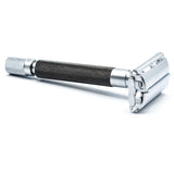 Parker - 74R Graphite and Satin Chrome Heavyweight Butterfly Style Safety Razor