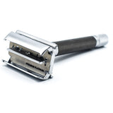Parker - 74R Graphite and Satin Chrome Heavyweight Butterfly Style Safety Razor