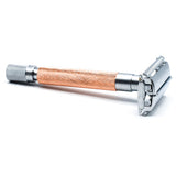 Parker - 74R Rose Gold and Satin Chrome Heavyweight Butterfly Style Safety Razor