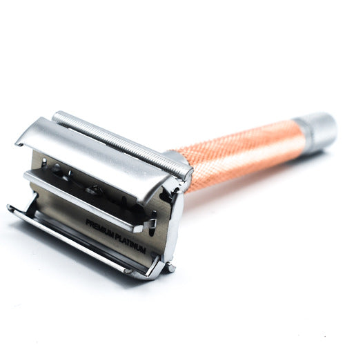 Parker 74R Rose Gold & Satin Chrome Safety Razor | The Razor Company