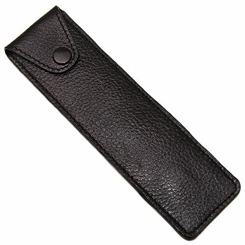 Parker - Black Leather Straight Razor Travel Case