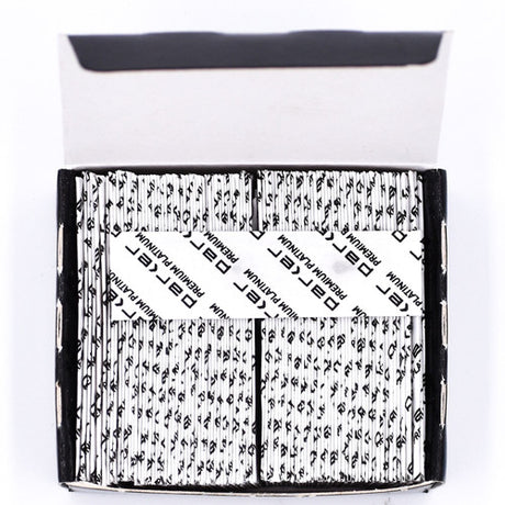 Parker - Premium Platinum Saloon Style Half Blades for Barber Razors - 100 Blades