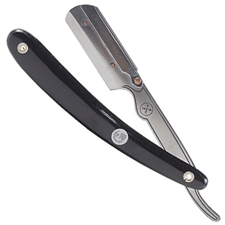 Parker - SRB Clip Type Black Handle Stainless Steel Shavette Straight Razor