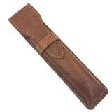 Parker - Saddle Brown Leather Straight Razor Travel Case