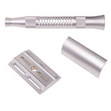 Pearl Shaving - Blaze - Machined DE Safety Razor with Blades and Washers - Satin Finish