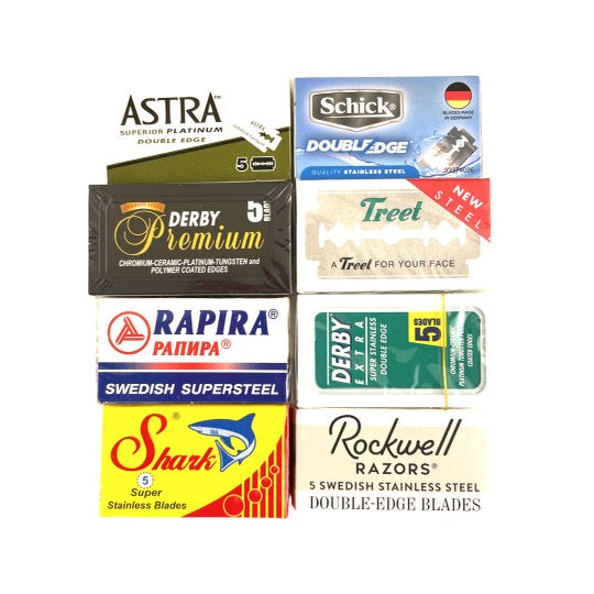 Double Edge Razor Blade Sample Pack - 45 Blades