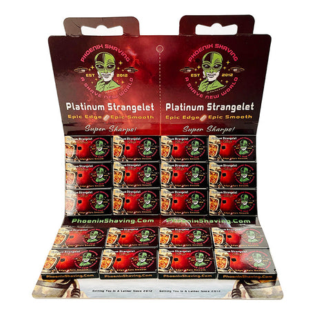 Phoenix Artisan Accoutrements - Platinum Strangelet Super Sharps Double Edge Blades | Epic 100 Pack!