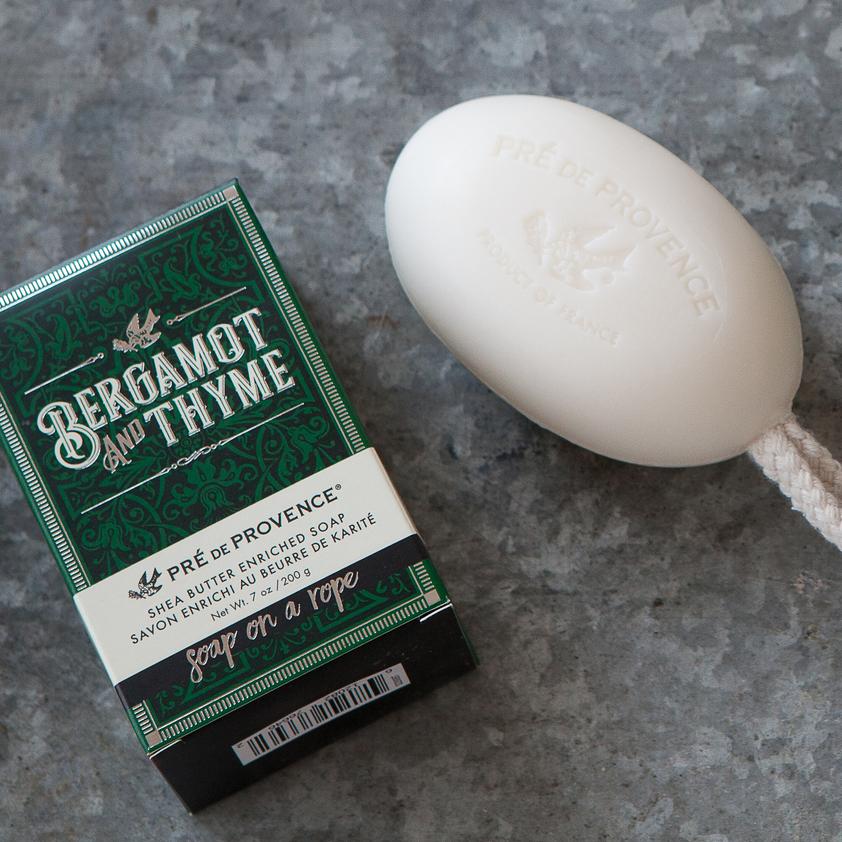 Pre de Provence  - Soap on a Rope - Bergamot & Thyme