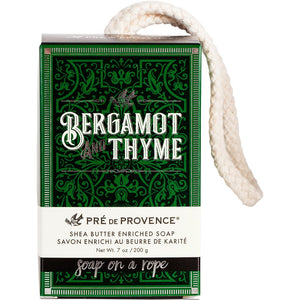 Pre de Provence  - Soap on a Rope - Bergamot & Thyme