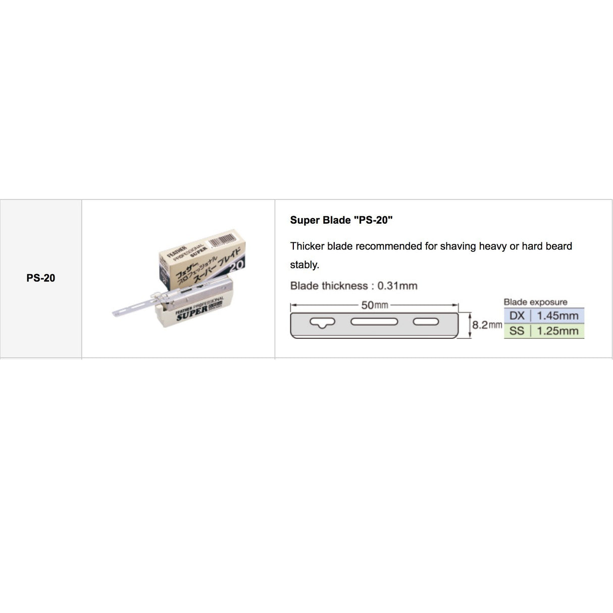 Feather - Artist Club SUPER 20 - Single-Edge Blades