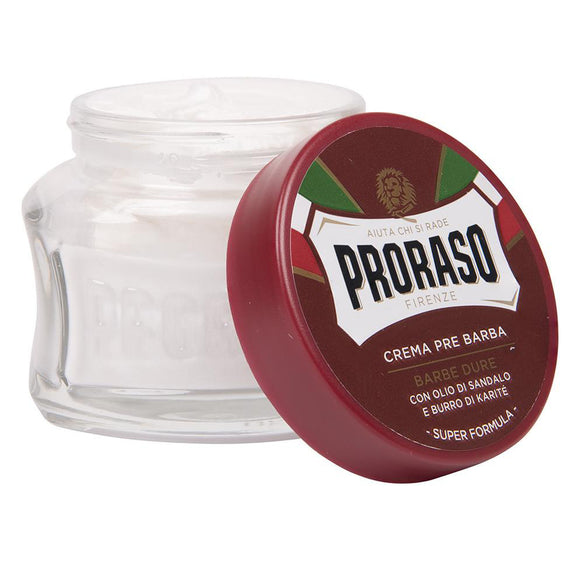 Proraso - Sandalwood Pre and Post Cream Glass Jar - 100ml