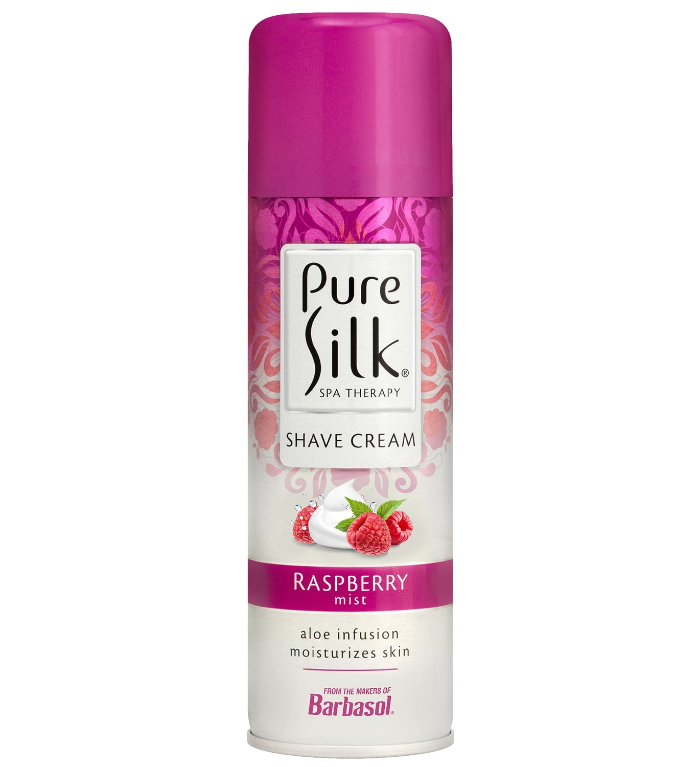 Pure Silk Raspberry Mist Shave Cream 7.25 Ounces The Razor Company