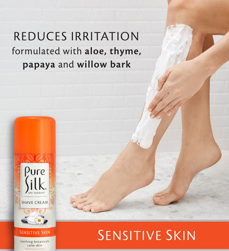 Pure Silk - Sensitive Skin Shave Cream - 7.25 Ounces