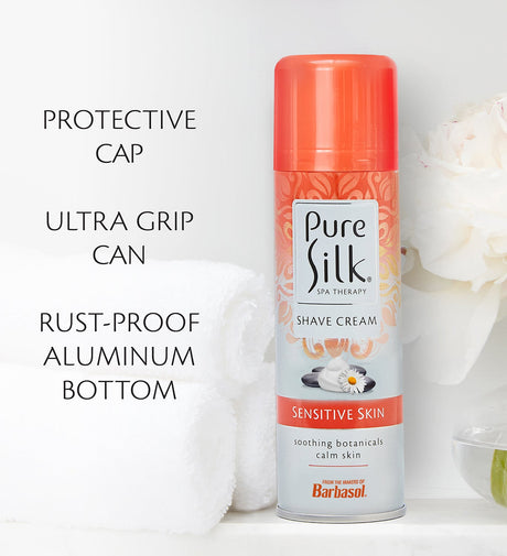 Pure Silk - Sensitive Skin Shave Cream - 7.25 Ounces