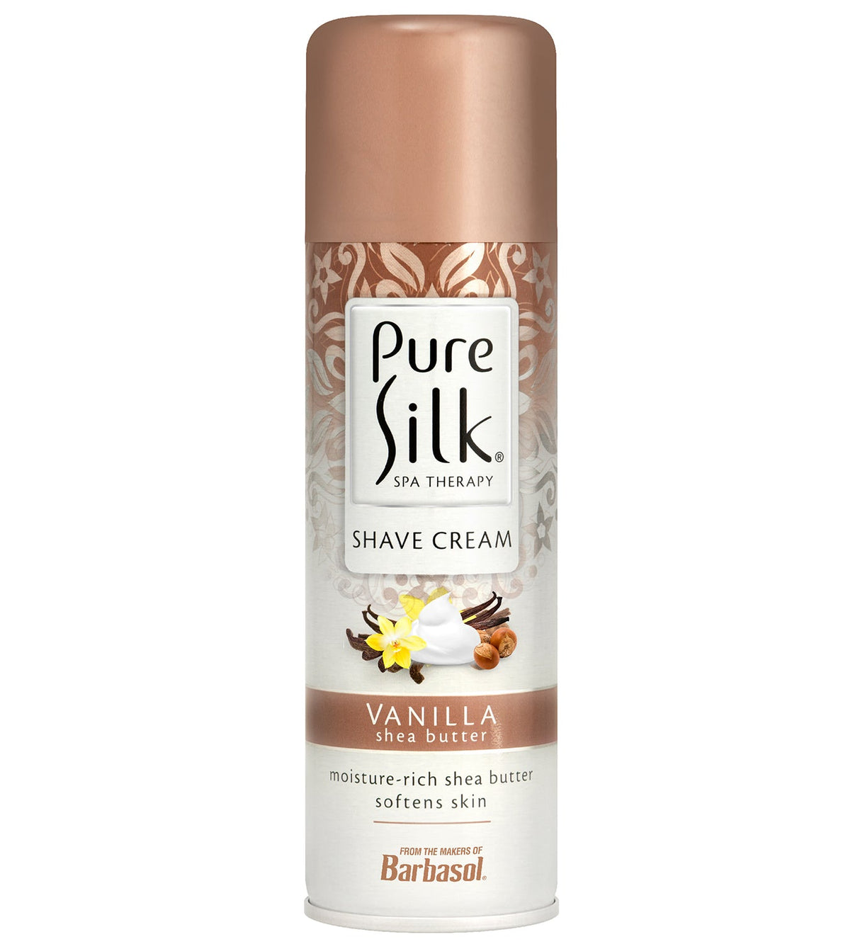 Pure Silk - Vanilla Shea Butter Shave Cream - 7.25 Ounces