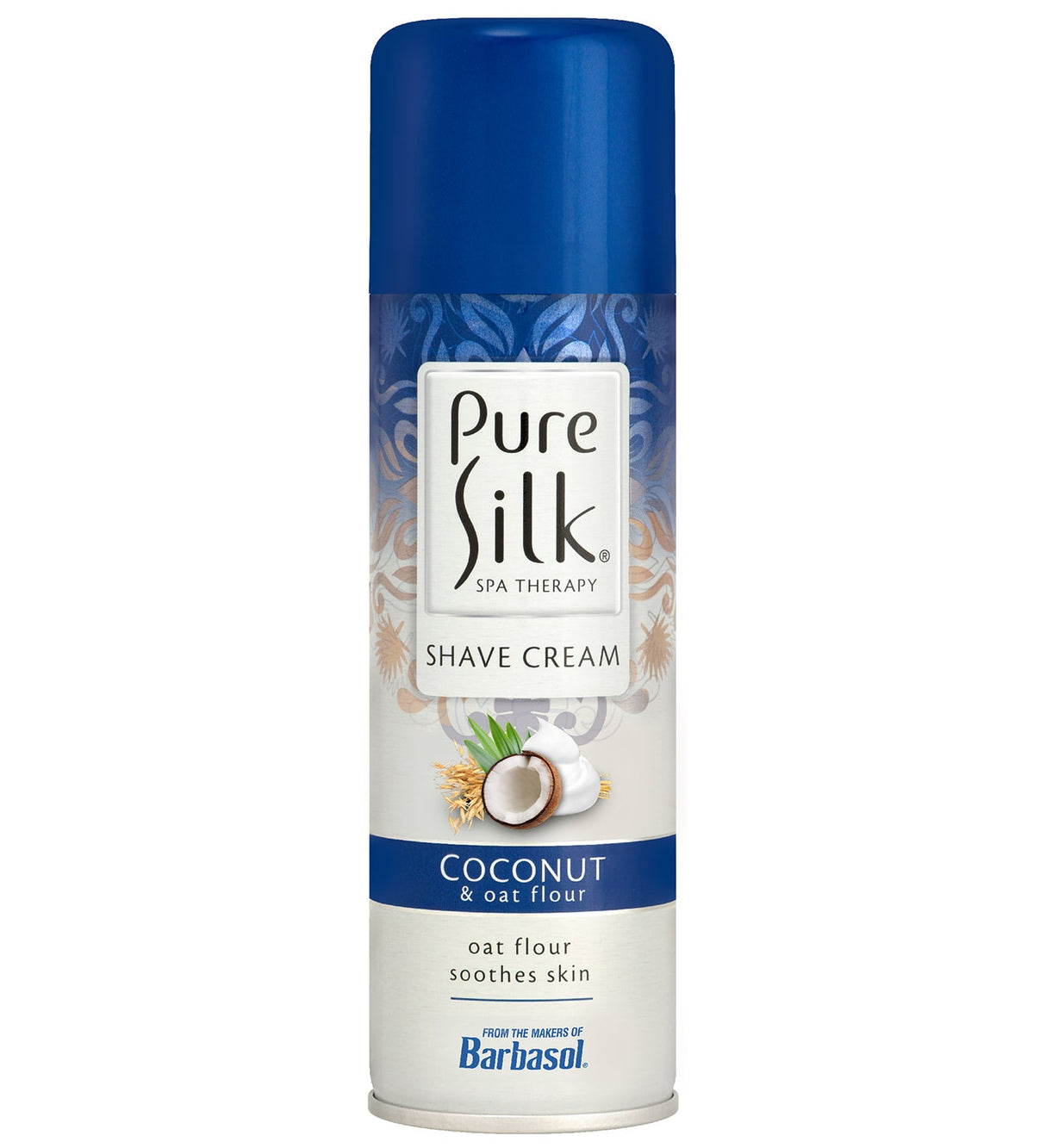 Pure Silk - Coconut & Oat Flour Shave Cream - 7.25 Ounces