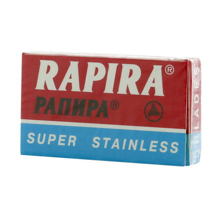 Rapira Classic Super Stainless Steel are manufactured to high quality standards.  The cutting edge is treated at high temperature to achieve a durable long lasting blade.