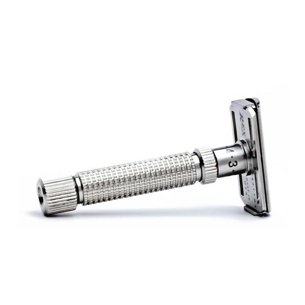 Rex Supply Co. - Adjustable Stainless Steel DE Razor - Ambassador  Rex Supply Co. presents “The Ambassador,” the company’s premier double edge safety razor that customizes your shaving experience in both closeness and comfort. This product was developed by wet shaving enthusiasts to deliver a fully customizable shaving experience.