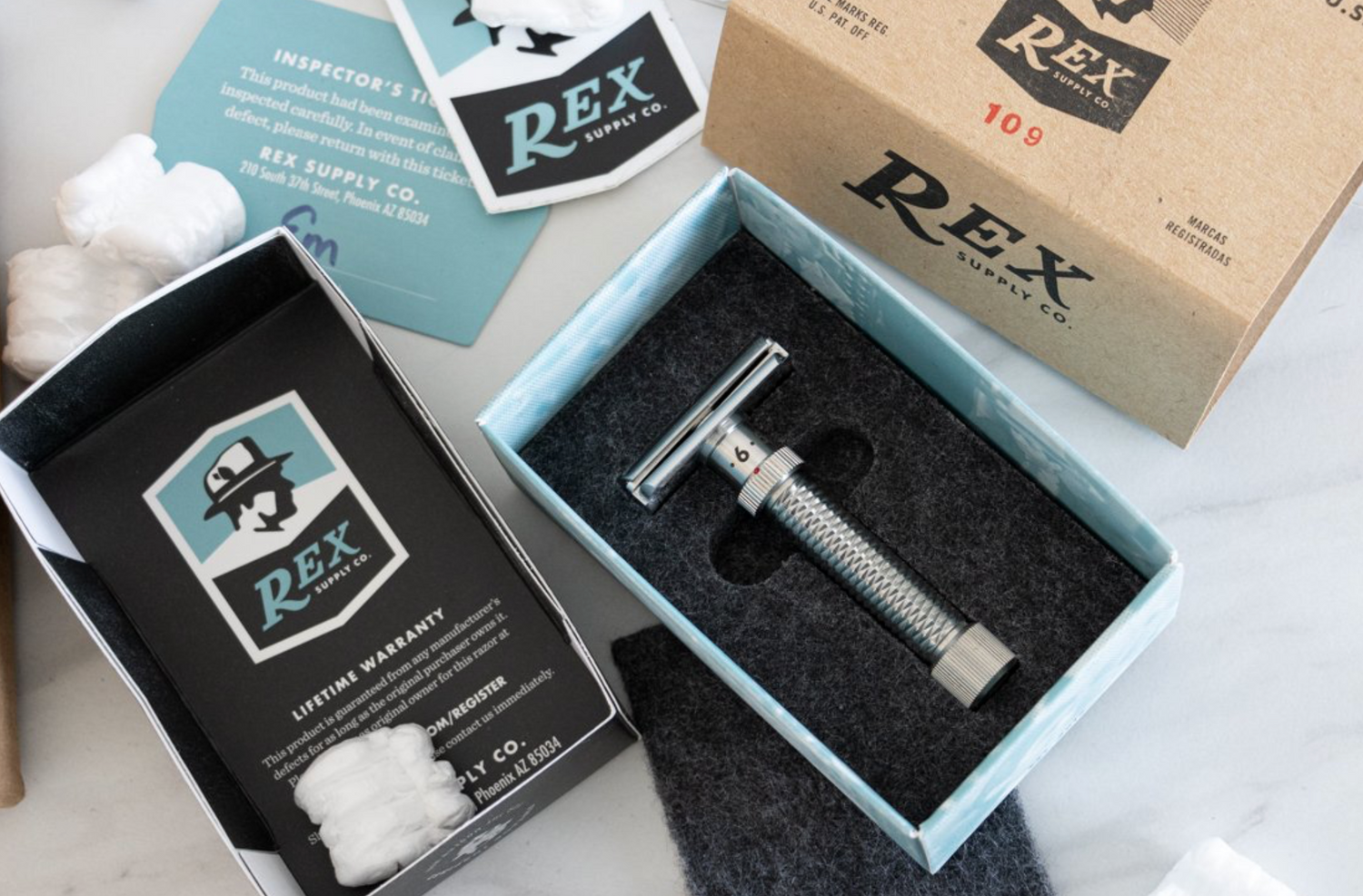 Rex Supply Co. - Konsul - Slant Adjustable Stainless Steel DE Rex Supply Co. - Konsul - Slant Adjustable Stainless Steel DE