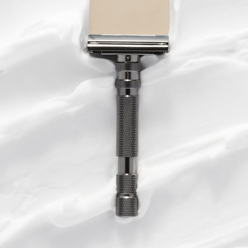 Rockwell Razors - Adjustable Safety Razor - Model T2 - Gunmetal Chrome