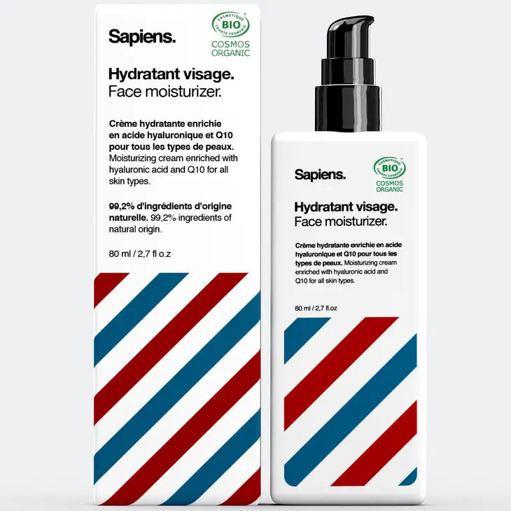 Sapiens - Fresh x Woody - Organic Face & Beard Moisturizing Cream 80 ml